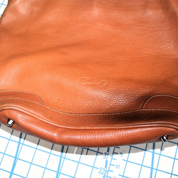 Vintage CATS Pebbled Leather Tote, Made in Spain - Picture 4 of 12